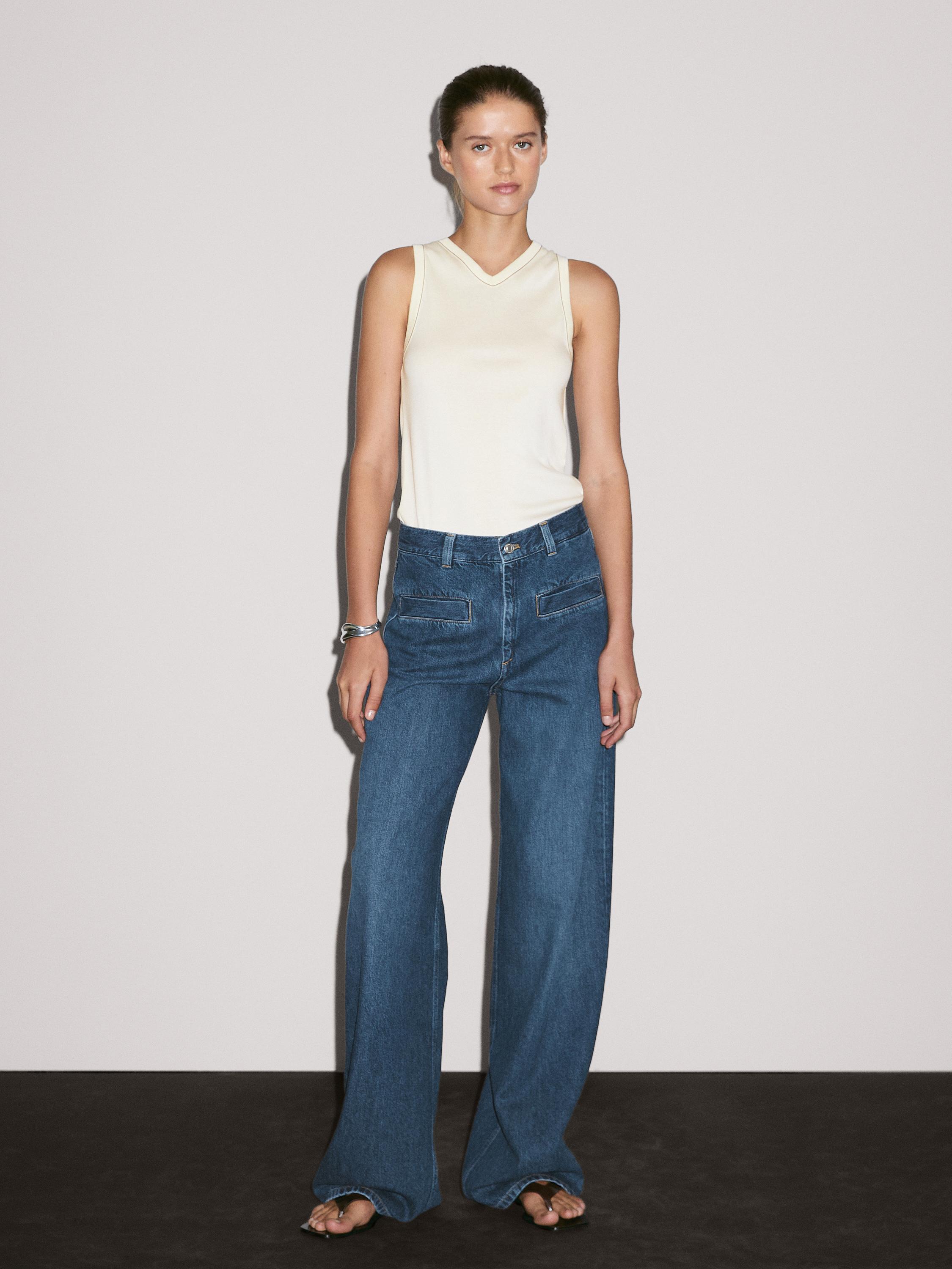 T-shirt 100 % coton détail contrastant